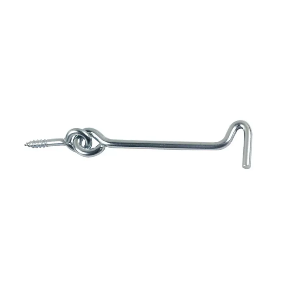 25 Crochets Contrevent 5 x 120 mm - NFE 25610 - Zingué blanc -^D-Work