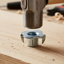 4 écrous à frapper Acier M8 ø22 mm x H. 11 mm^Diall Discount