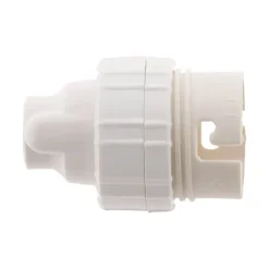 3 douilles B22 en nylon avec 1 bague - Blanc -^Zenitech Hot