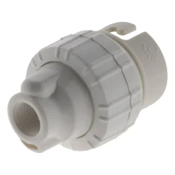 3 douilles B22 en nylon avec 1 bague - Blanc -^Zenitech Hot