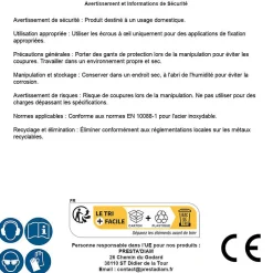 5 Ecrous à Oeil M24 mm - Inox A2 --D-Work Clearance