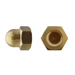 200 Ecrous Borgnes M5 mm - DIN 1587 - Laiton --D-Work Online