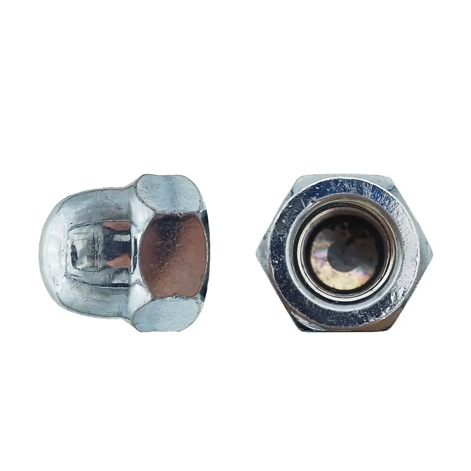 50 Ecrous Borgnes M16 mm - DIN 1587 - Zingué blanc --D-Work Best