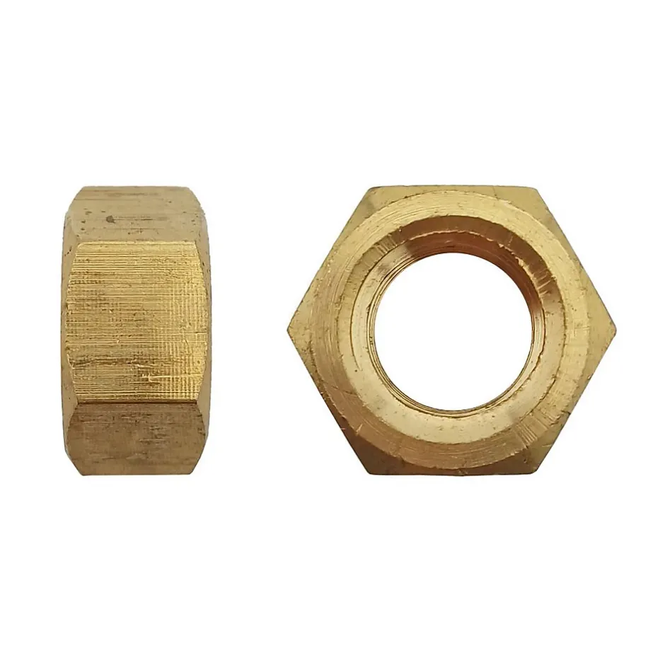 200 Ecrous Hexagonaux HU M5 mm - DIN 934 - Laiton --D-Work Best