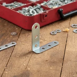 2 Equerres contre coudée L. 80 x H. 16 x EP. 65 mm-Diall Sale