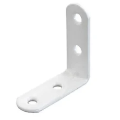 4 Equerres de chaise Acier Blanc l.14 x H.50 x P.50 mm^Diall Outlet
