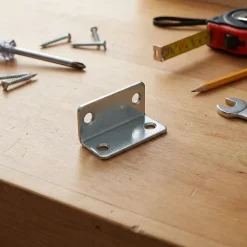 4 Equerres spéciale Acier zingué 45 x 25 mm-Diall Hot