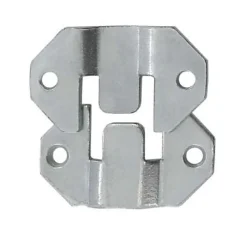 4 Ferrures d'accrochage Acier zingué 42 x 26 mm-Diall Sale