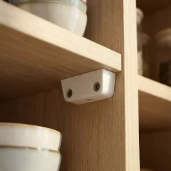 4 Ferrures d'assemblage Blanc H. 48 x L. 20 x EP.16 mm^Diall Outlet