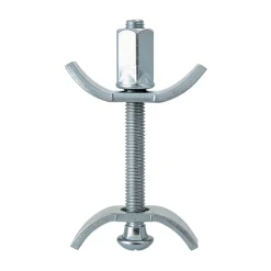 2 ferrures d'assemblage de plan de travail Ø6 x L.65 mm acier zingué-Diall Clearance