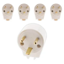 5 fiches mâles 20A coudées 2P+T^Zenitech Best