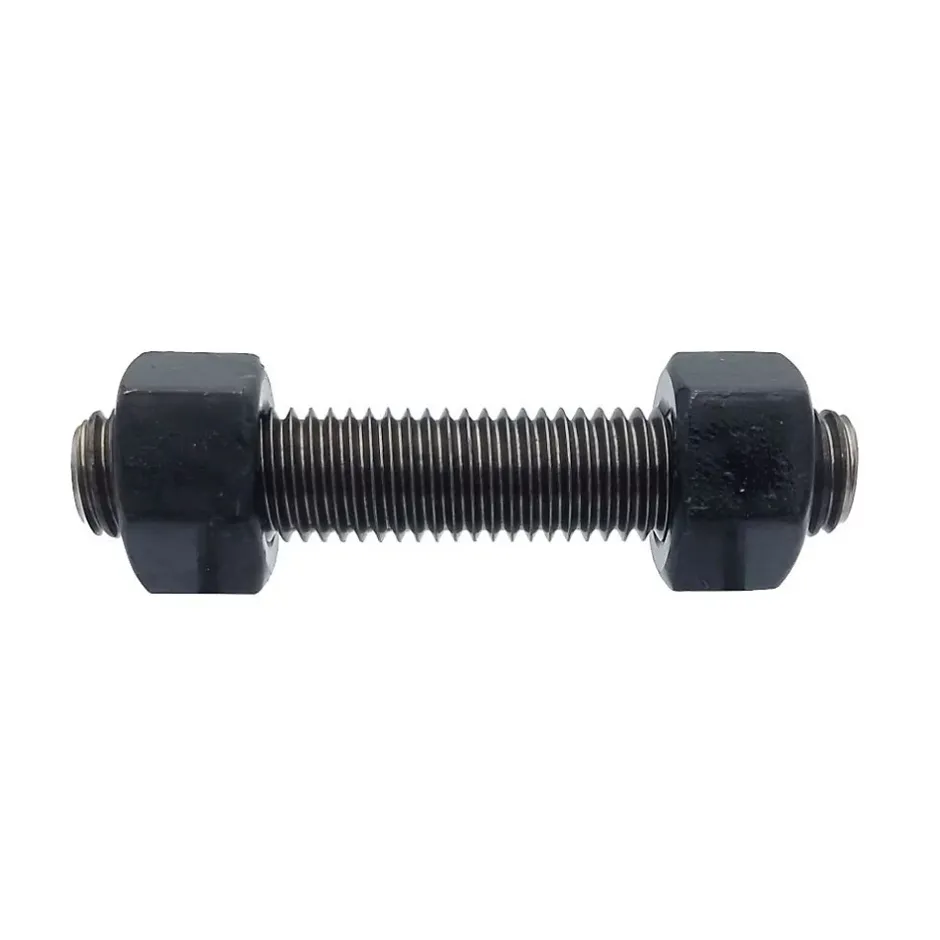 10 Filets et 2 Ecrous Montés D. 18 x 100 mm - ASTM A193 et ASTM A194 - Brut --D-Work Outlet