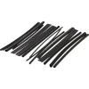 15 gaines thermorétractable noires ø8/ø6/ø4/ø3/ø2 mm^Diall Best