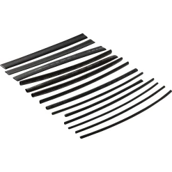 15 gaines thermorétractable noires ø8/ø6/ø4/ø3/ø2 mm^Diall Best