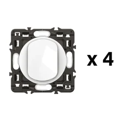 4 interrupteurs va-et-vient Céliane blanc-Legrand New