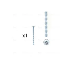 1 kit composés de 1 vis M4x45 mm zinguée cruciforme-fendue Lot de 25^Hardwarexchange Online
