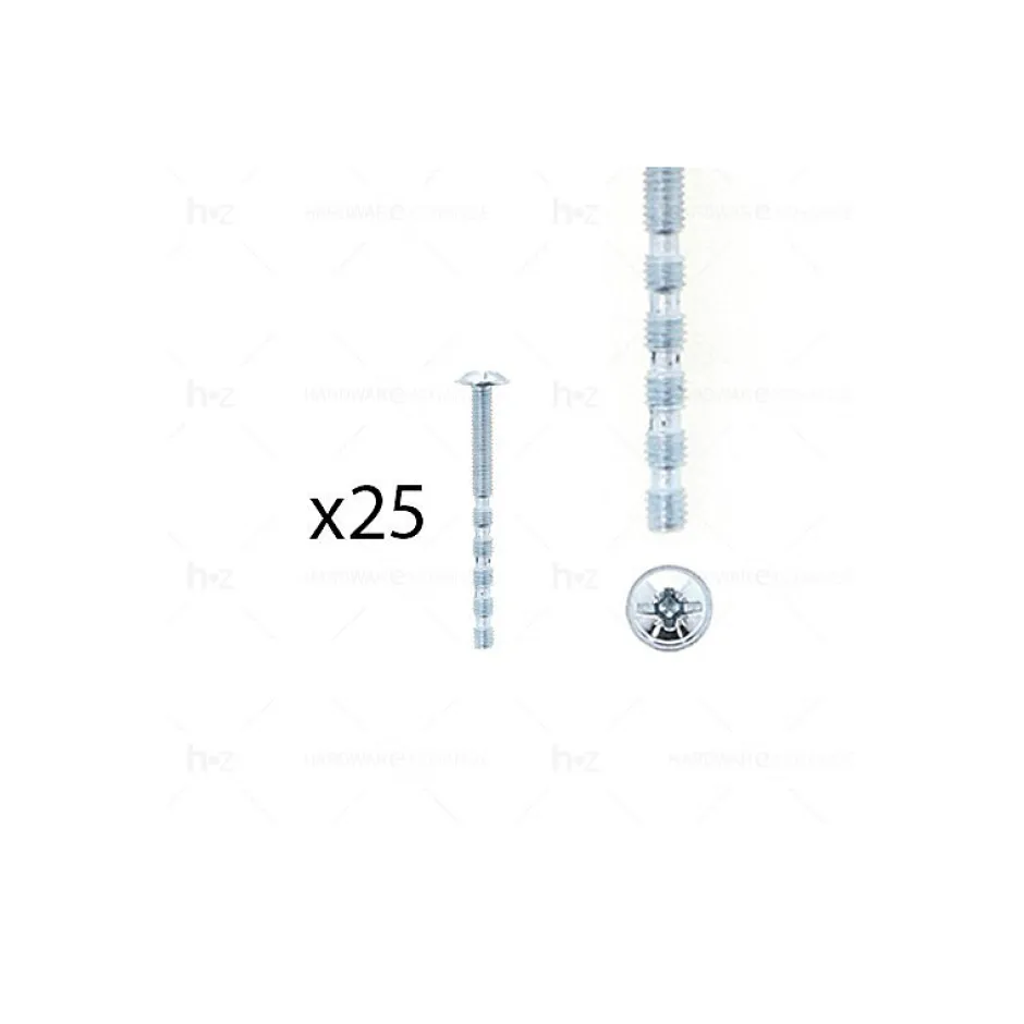 1 kit composés de 25 vis M4X45 mm zinguée Lot de 25^Hardwarexchange