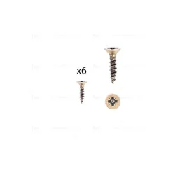 1 kit composés de 6 vis 4X18 mm galvanisé Florence antique Lot de 25^Hardwarexchange Online