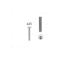 1 kit composés de 25 vis M4X30 mm zinguée^Hardwarexchange Sale