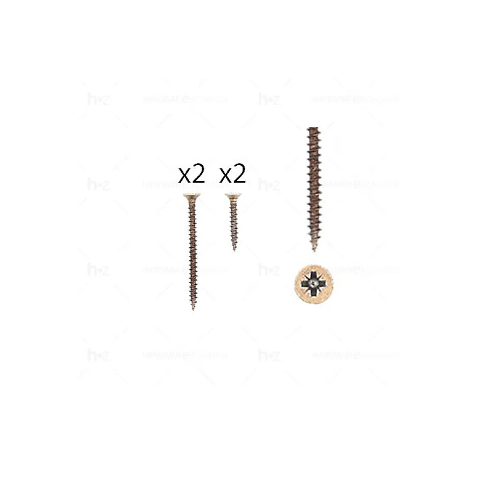 1 kit composés de 2 vis 4x25 mm + 2 vis 4x50 mm Florence antique^Hardwarexchange Outlet