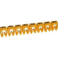 038224 - Boite De 1200 Repères Cab 3 Pour Fils 1,5mm² à 2,5mm² - Marquage Chiffre 4 Jaune-Legrand Discount