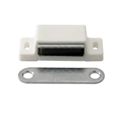 2 loqueteaux Blanc 4kg à encastrer entraxe 26^Diall Sale