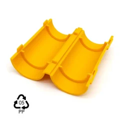 20 Manchons de Raccordement pour Gaine Electrique et Tube D. 20 mm x L. 50 mm (Jaune) - 100% Français -^D-Work Discount