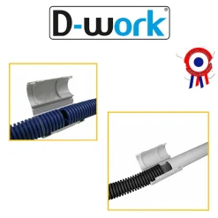 20 Manchons de Raccordement pour Gaine Electrique et Tube D. 20 mm x L. 50 mm (Jaune) - 100% Français -^D-Work Discount