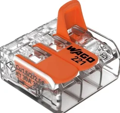30 mini connecteur 3 entrées pour fil souple ou rigide-Wago Best