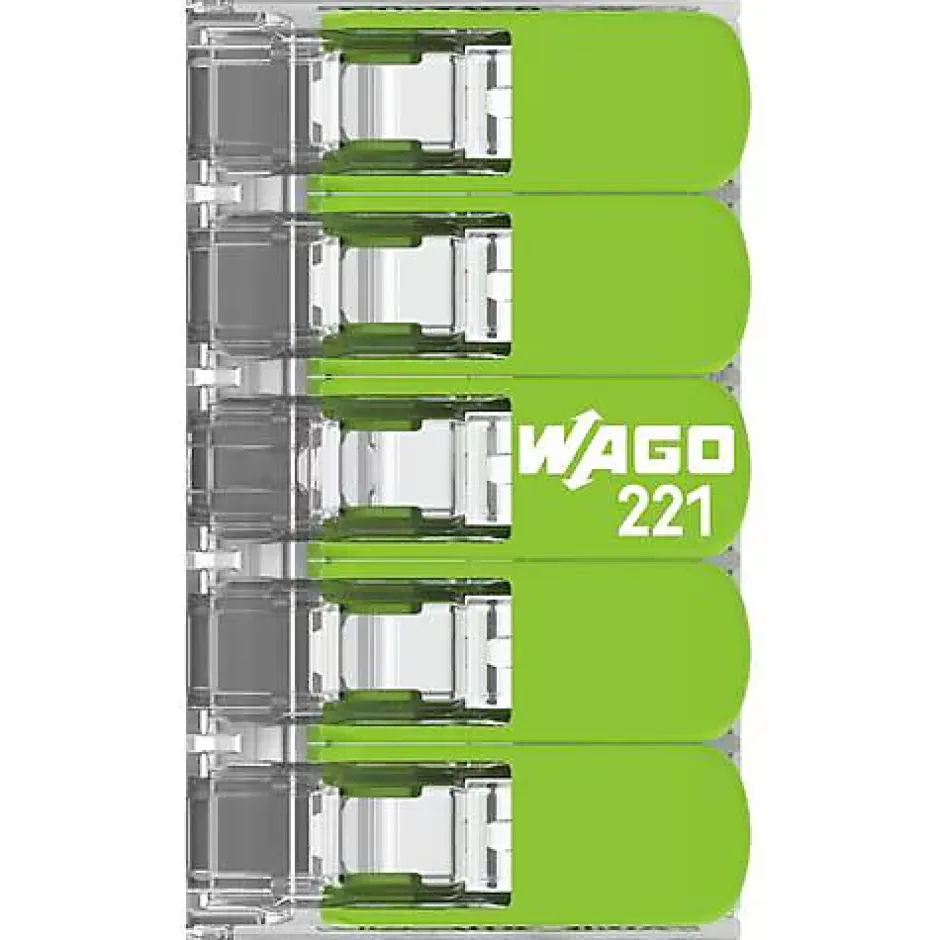 25 mini connecteur 5 entrées pour fil souple ou rigide "Green Range"^Wago Outlet