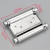 1 paire de charnières de porte battante à double action réglables en acier inoxydable pour comptoir de salon de café^Deko New