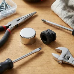 4 pattes à glace Laiton chromé ø18 mm x EP. 6 mm^Diall Hot