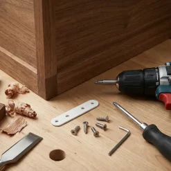 4 Pattes d'assemblage Acier Blanc L.60 x H.15 x EP.2mm-Diall Outlet