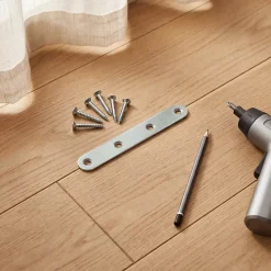 4 Pattes d'assemblage Acier zingué L.100xH.15xEP.2 mm-Diall Clearance