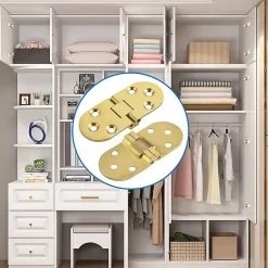 4 PCS charnière de table, Flip Charnière en laiton massif à rabat, pour tiroir, table, bureau, machine à coudre-Deko New