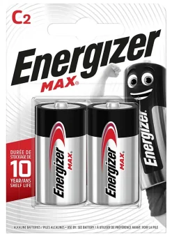 2 Piles alcalines LR14 Max C-Energizer New