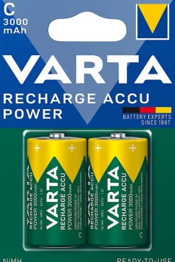 2 Piles rechargeables Ni-MH C (HR14)^Varta Discount