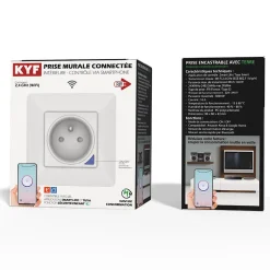 2 Prises encastrées 3000W & Ports USB-A + USB-C Wifi + Suivi de consommation-Kyf Online