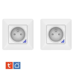 2 Prises encastrées 3000W Wifi + Suivi de consommation-Kyf New