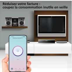 2 Prises encastrées 3000W Wifi + Suivi de consommation-Kyf New