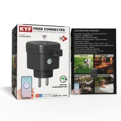 3 Prises Extérieures 3680W connectées Wifi + Suivi de consommation^Kyf Outlet