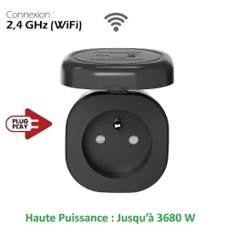 2 Prises Extérieures 3680W connectées Wifi + suivi consommation^Kyf New
