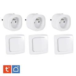 3 Prises intérieures 3680W connectées Wifi+ 3 Interrupteurs ON/OFF-Kyf Outlet