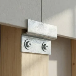 2 Profils Z simple Acier zingué 76 x 45 mm^Diall Outlet