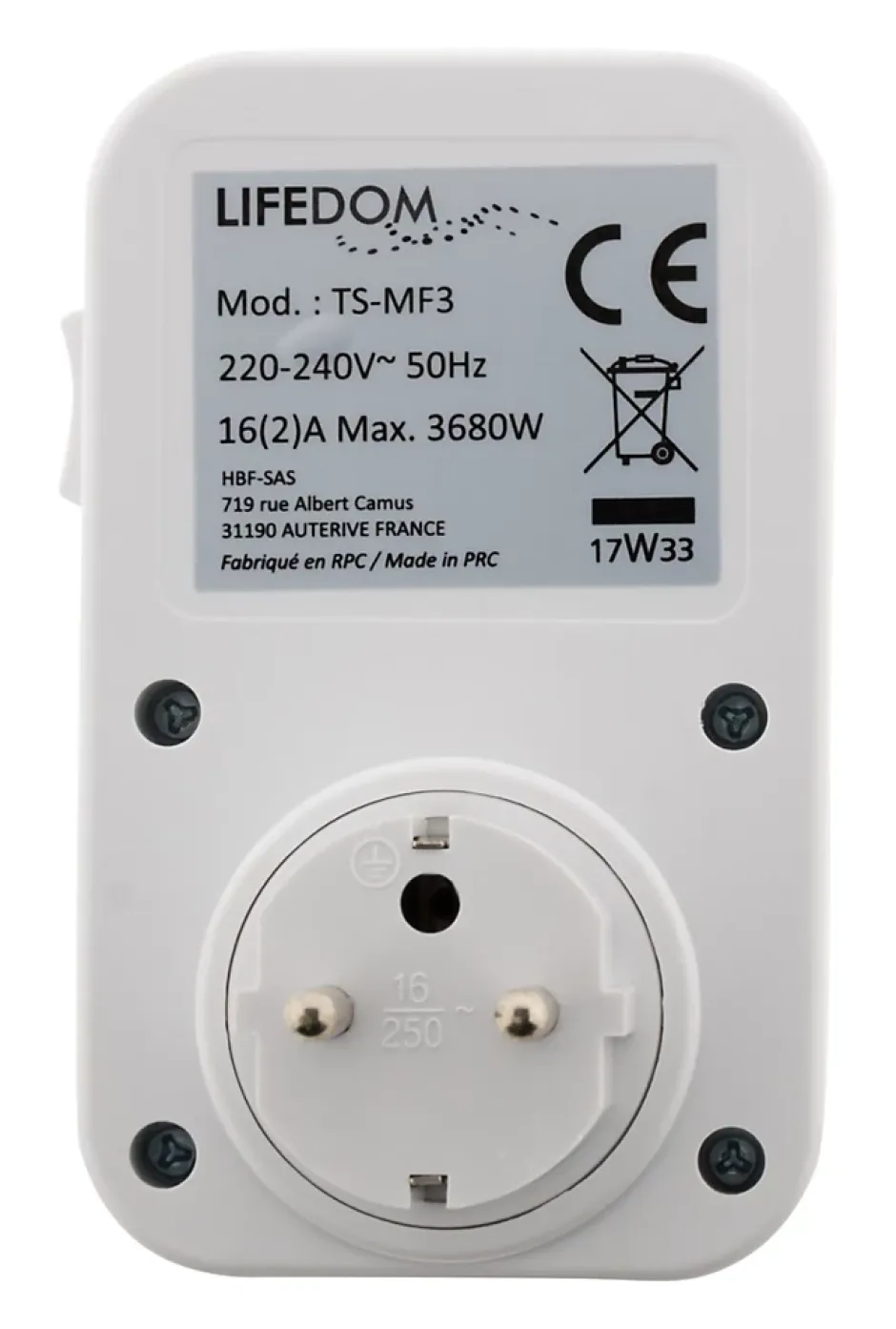 2 programmateurs mécaniques + voyant 3500W-Otio Online