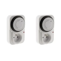 2 programmateurs mécaniques + voyant 3500W-Otio Online