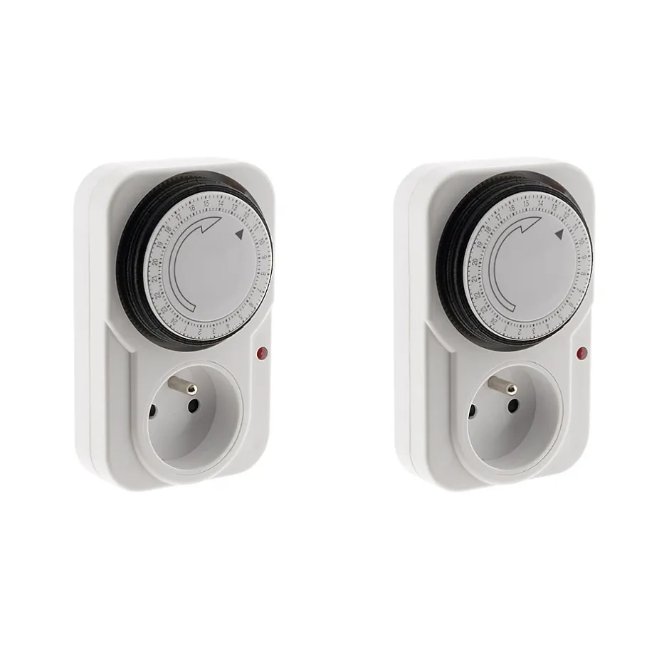 2 programmateurs mécaniques + voyant 3500W-Otio Online