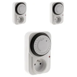 3 programmateurs mécaniques + voyant 3500W-Otio Sale