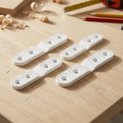 4 équerres d'assemblage Plastique L.22 x H.48 x P.48mm-Diall Outlet