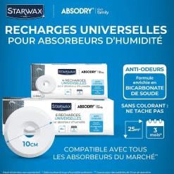 6 recharges de 500g universelles pour absorbeur d'humidité-Starwax Sale